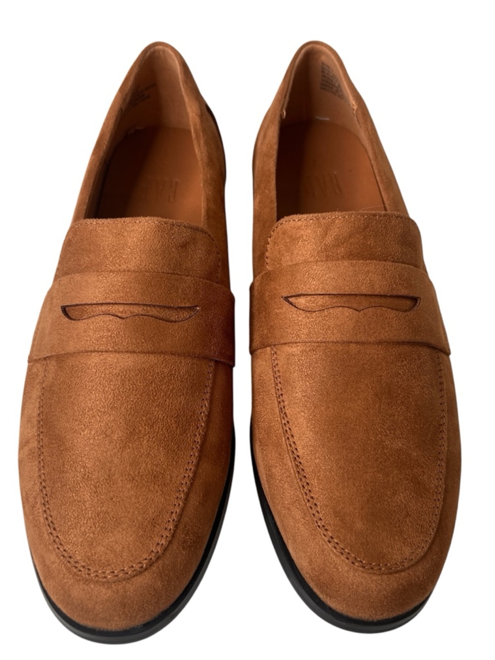 GAP Honey Brown Vegan Suede Loafers Preppy Classic Academia Slip on Women Size 7